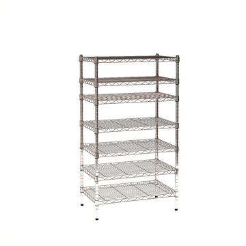 【客尊屋】小資型《粗管徑》45X75X135Hcm 銀衛士七層架