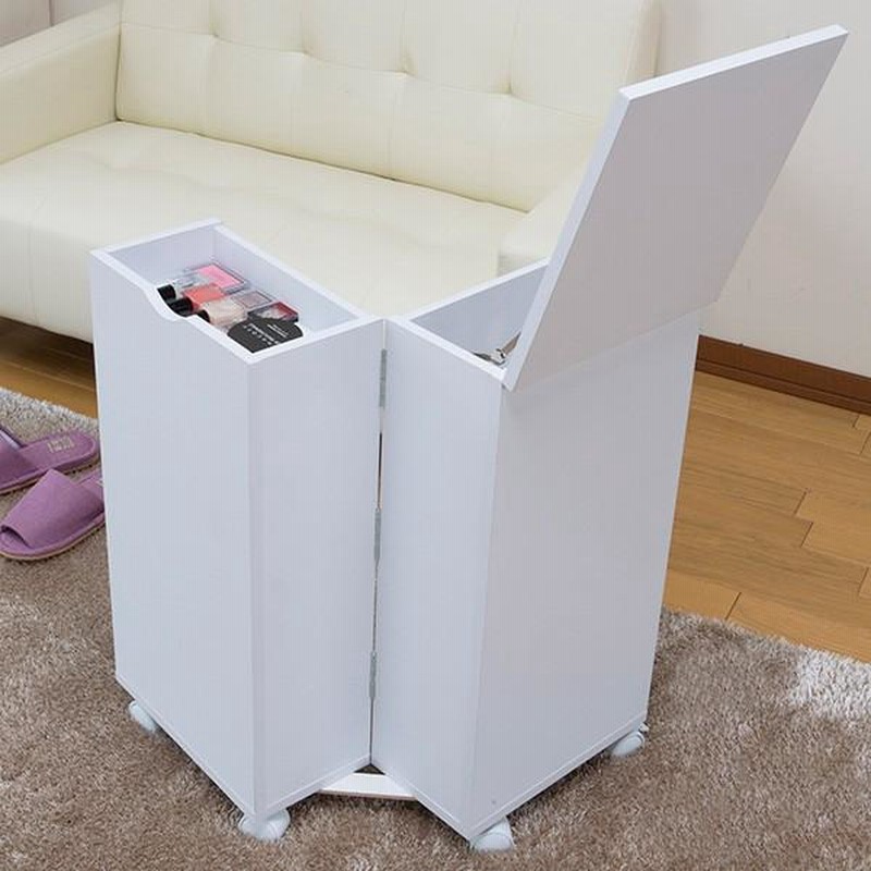 コスメボックス 幅32cm ミラー付き 収納ワゴン キャスター付き