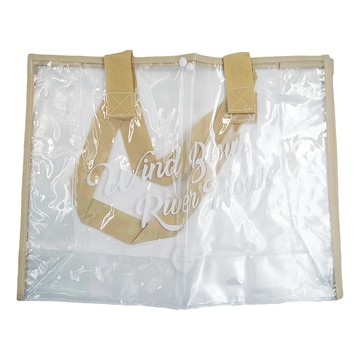 COMET 大容量透明防水袋  PVC材質  44.5 x 34.5 x 14.5cm  卡其色