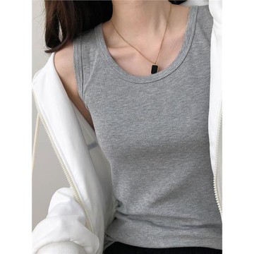 基礎款吊帶背心女外穿早春新款內搭彈力螺紋顯瘦百搭無袖打底上衣