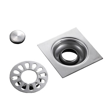 wide view10x10cm洗衣機雙用不鏽鋼防臭地漏(洗衣機排水孔/p21lsk-2)