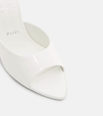 Christian Louboutin Miss Z patent leather mules