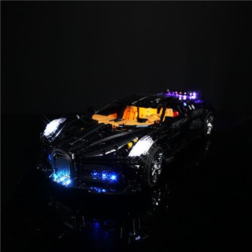 積木燈飾 兼容樂高宇星黑夜之聲積木跑車模型DIY燈光組配件跨境批