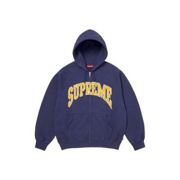 Supreme Cracked Raglan Hooded 裂紋印刷 拉鍊 連帽外套 藍色 SS26SW81-WY