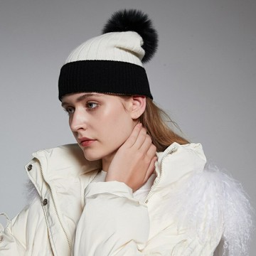 現貨+預購 毛帽針織帽-造型狐狸毛球男女配件4色74ij51【獨家進口】【米蘭精品】