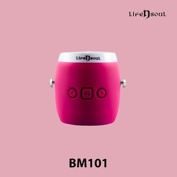 【美國Life n Soul】迷你防水藍牙喇叭(BM101) - 甜心桃