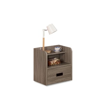 ASSARI-拉比灰橡床邊櫃(寬43x深40x高50cm)