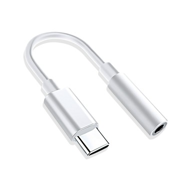 音源線全品項 Max+ Type-c 轉 3.5MM 耳機麥克風音源轉接線/白色