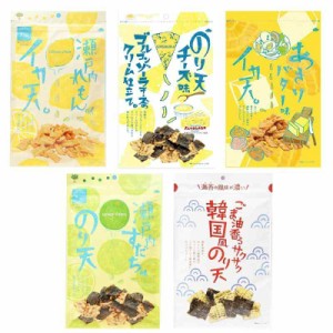 まるか食品  イカ天瀬戸内れもん味／のり天チーズ味／イカ天あさりバター味／のり天瀬戸内すだち味／韓国風のり天