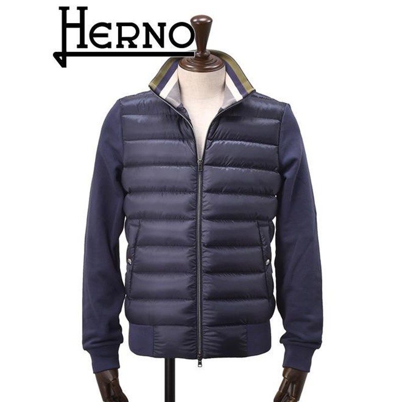 ヘルノ リゾート HERNO RESORT メンズ スウェットダウン 軽量コンビ