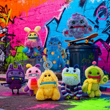 Nomster大嘴怪系列毛絨娃娃-隨機發貨 ToysRUs玩具反斗城