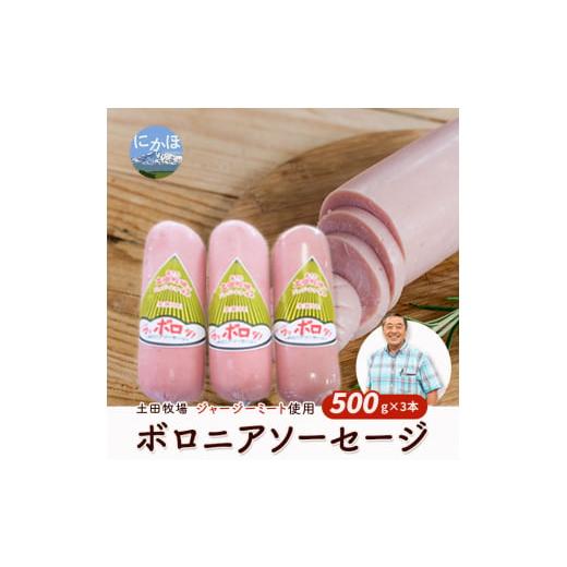 ふるさと納税 秋田県 にかほ市 生食OK！ジャージーミート使用 ボロニアソーセージ500g×3本