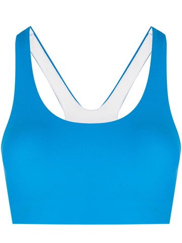 The Upside - Peached Jade logo-print sports bra - women - Polyamide/Elastane/Recycled Polyamide/Elastane - S - Blue