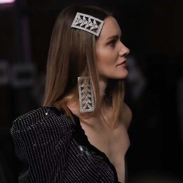 蔡依林同款歐美時尚大牌走秀夸張重工爆閃滿鉆幾何方塊耳環女耳飾