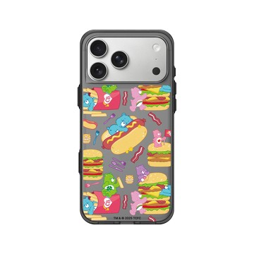 iPhone 17 Pro Max Clear (相機按鈕) 酷墨灰 - Care Bears - 美食派對