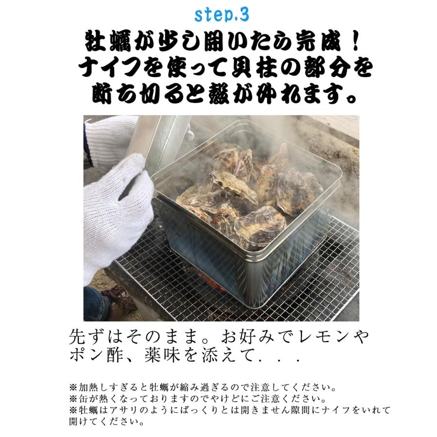 広島産 殻付き 牡蠣 訳あり 3キロ(約30個) カンカン焼き ガンガン焼　カキ かき 宮島 BBQ ナイフ 軍手付 ギフト 取り寄せ