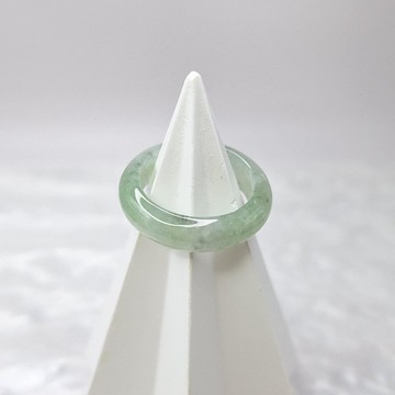 冰種果綠烏雞戒指 玉戒 國際圍10 內徑16.2 | 天然緬甸玉A貨翡翠