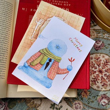 肌腱炎小姐-砸雪人卡片