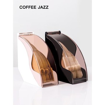 COFFEE JAZZ 手沖咖啡濾紙收納盒 家用咖啡器具 v60濾紙防塵盒子