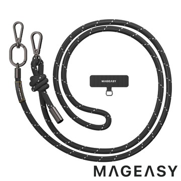 【MAGEASY】8.3mm STRAP掛繩/掛繩片組『反光黑』PHIPH188 戶外 露營 健行 休閒 時尚 旅遊 通勤 掛繩