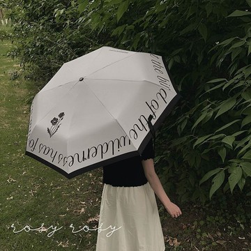 🌟防雨遮陽🌟赫本風雨傘學生晴雨兩用女高顏值小衆夏耐用防曬簡約高級感太陽傘折疊傘 自動傘 雨傘自動\t雨傘