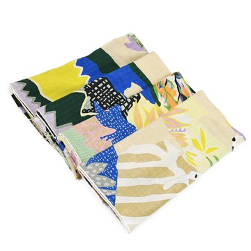 HERMES En Liberte ! shawl 羊絨蠶絲混紡絲巾/披肩.米
