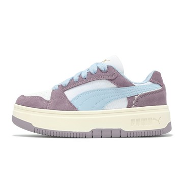 Puma 休閒鞋 Rebound Femme Low Memoires 女鞋 白 紫 復古 緩震 厚底增高 40351201