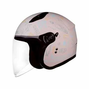 【SOL Helmets】SO-12開放式安全帽 (夏令營_雪紡玫瑰/藍) ｜ SOL安全帽官方商城
