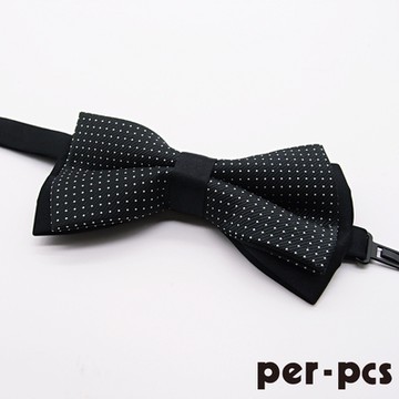 per-pcs 紳士品味圓點蝴蠂結領結_黑(005-15)