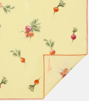 Jacquemus Raddish printed silk scarf
