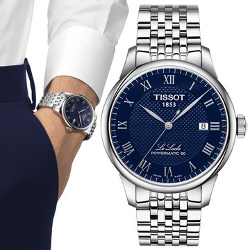 TISSOT天梭 LE LOCLE力洛克系列 機械腕錶 39.3mm/T0064071104300