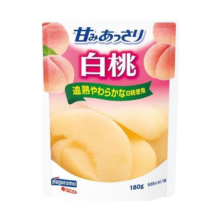 はごろもフーズ 甘みあっさり 白桃 180gパウチ×6袋入｜ 送料無料