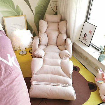 懶人沙發榻榻米床上折疊飄窗椅子陽臺座椅靠背躺椅單人椅人窩躺臥