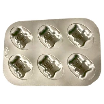 Betty's 焙蒂絲 6連小熊烤盤 BP7003  265 x 185mm  1個