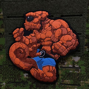 德國 Tacopsgear 石頭人Ben Stone變色龍軍團士氣章魔術貼章徽章1入