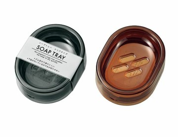 日本 【EHCO】 橢圓形濾水肥皂盒 (顏色隨機)