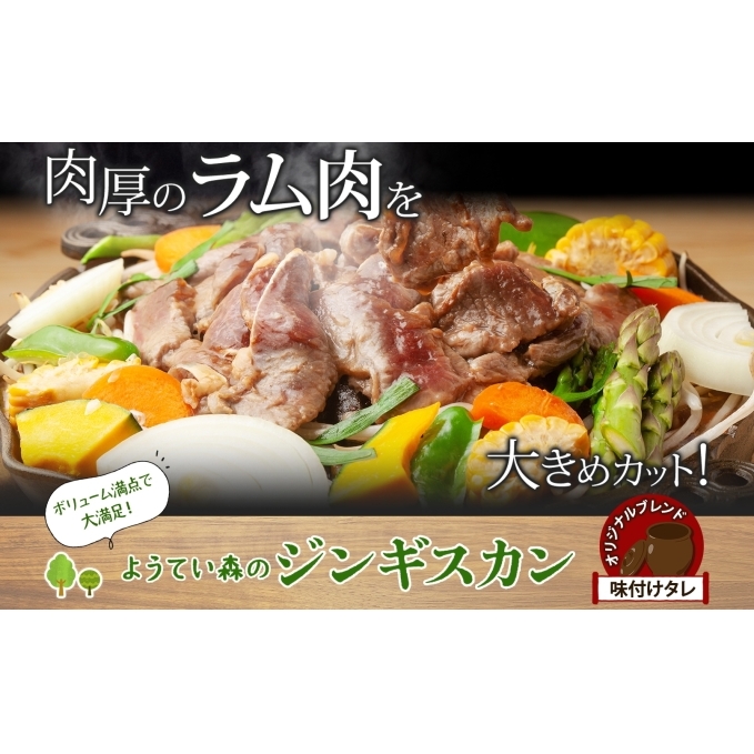 ようてい森のジンギスカン 300g×3パック ジンギスカン グルメ ジビエ お取り寄せ 羊肉 成吉思汗 BBQ パーティー 羊 焼肉 ラム 小分け 夕食 夜食 お土産 エムアンドエフサービス 送料無料