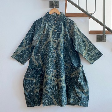 自然寬鬆連身裙 / 天然染料 / 雙軟棉