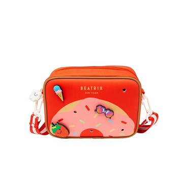 【BEATRIX NEW YORK】DONDON BAG 洞洞包-斜背包／甜甜圈紅