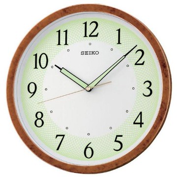 SEIKO 精工 夜光 恒動式秒針靜音掛鐘-31cm