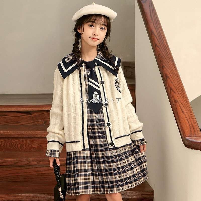 長袖 ワンピ 子供服 こども服 キッズ 女の子 ワンピース チェック柄 シンプル ナチュラル 春 秋 通販 LINEポイント最大GET | LINE ショッピング