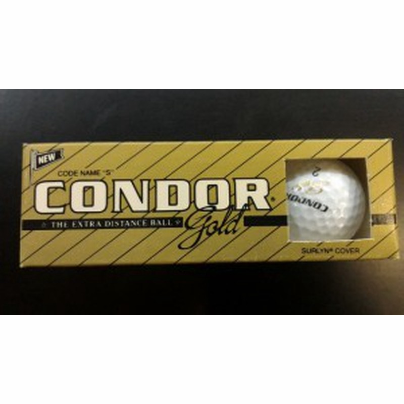 アウトレット品 コンドル Condor Gold お買い得ゴルフボール The Extra Distance Ball 3個入り 通販 Lineポイント最大1 0 Get Lineショッピング