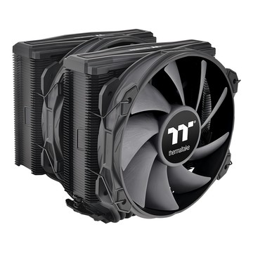 thermaltake 曜越 鋼影 TOUGHAIR 710 CPU 雙塔散熱器 防鏽蝕鍍鎳處理 6mm U 型銅質散熱管 14cm 風扇  TDP 250W  黑色  1個