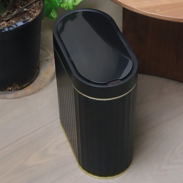 ELPHECO｜防水感應垃圾桶7L ELPH5712黑金