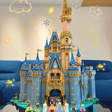 臺灣出貨🏰 積木城堡 夢幻城堡 積木 生日禮物 拚裝 迪士尼公主城堡建築女生兼容樂高積木小顆粒拚裝益智玩具生日禮物