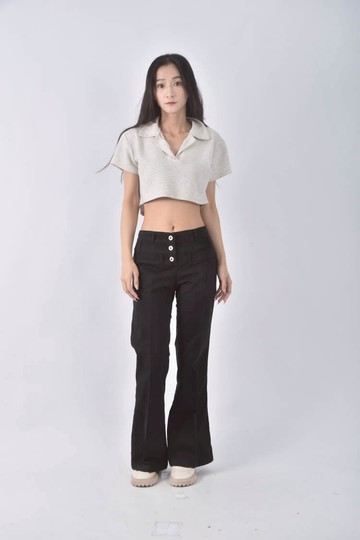 (XL) moschino高腰高腰黑色長褲