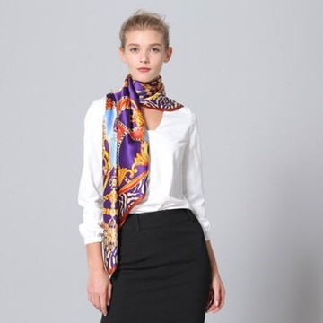 絲巾桑蠶絲圍巾-簡潔大方精美設計女配件4色73hx11【獨家進口】【米蘭精品】