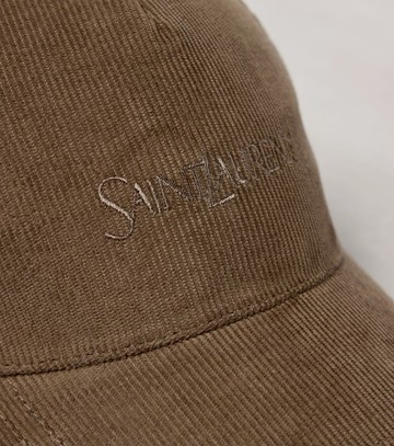 Saint Laurent Corduroy baseball cap