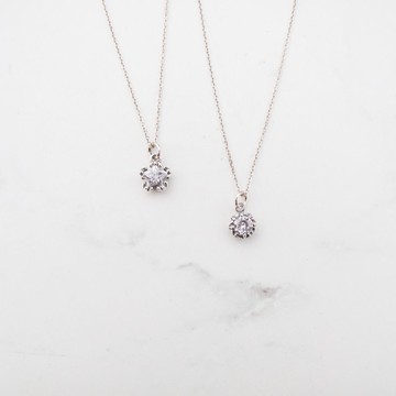 【美鑽銀飾】復古星星 | 鋯石 925純銀項鍊 鎖骨鍊 | 大員囡仔