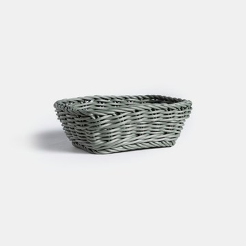 科德斯迷你長方形編織籃W19(深綠)